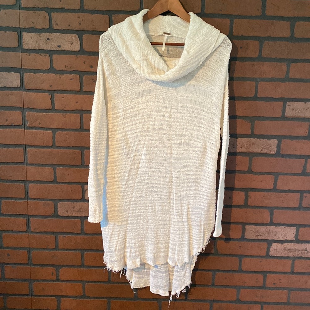 Free People Cowl Neck Sweater Dress sz S